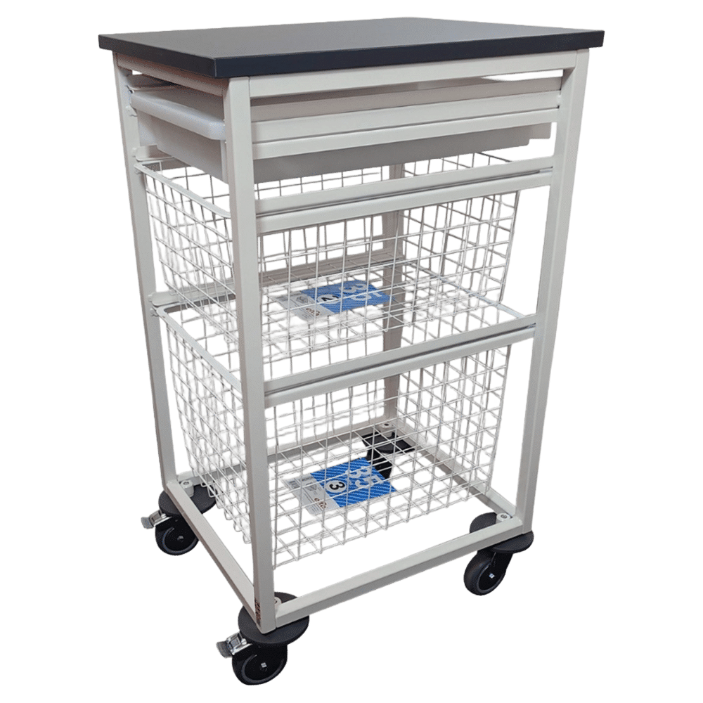 1 lille tøjsorteringsvogn til HJ