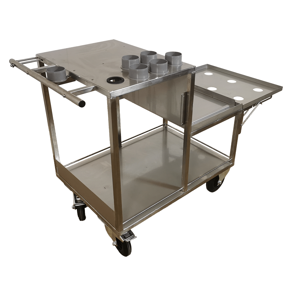 øremærkevogn i rustfrit stål