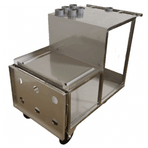 øremærkevogn i rustfrit stål