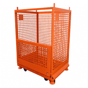 Gitterbur med foldbar side - forfra skrå