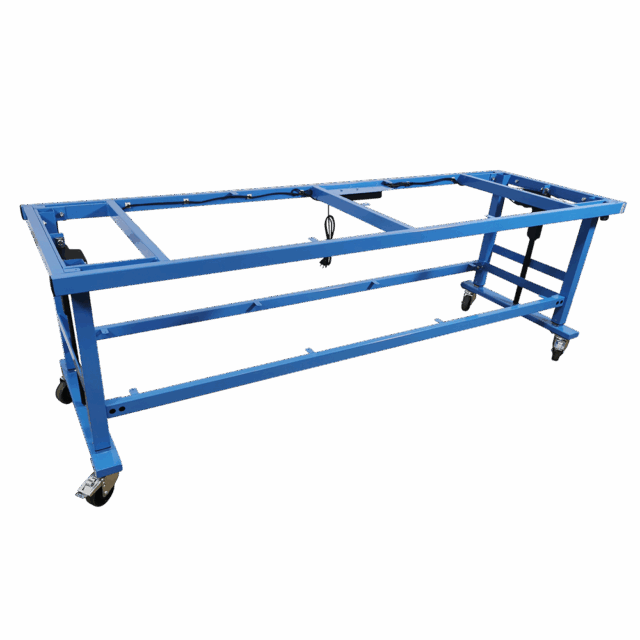 hæve sænke arbejdsbord med hjul