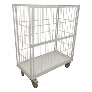 rullecontainer med nedklappelig front