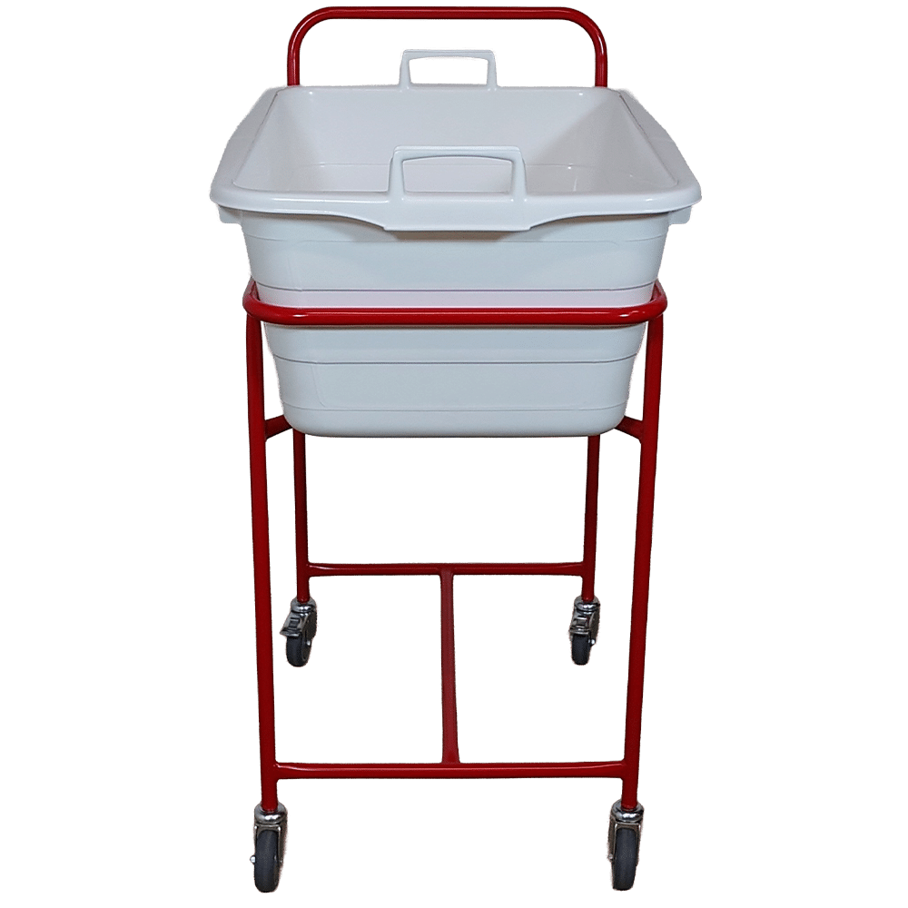 Baljevogn med skubbebøjle