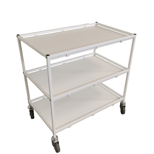 Rollbarer Tisch mit 3 Ablagen (Hauptbild)