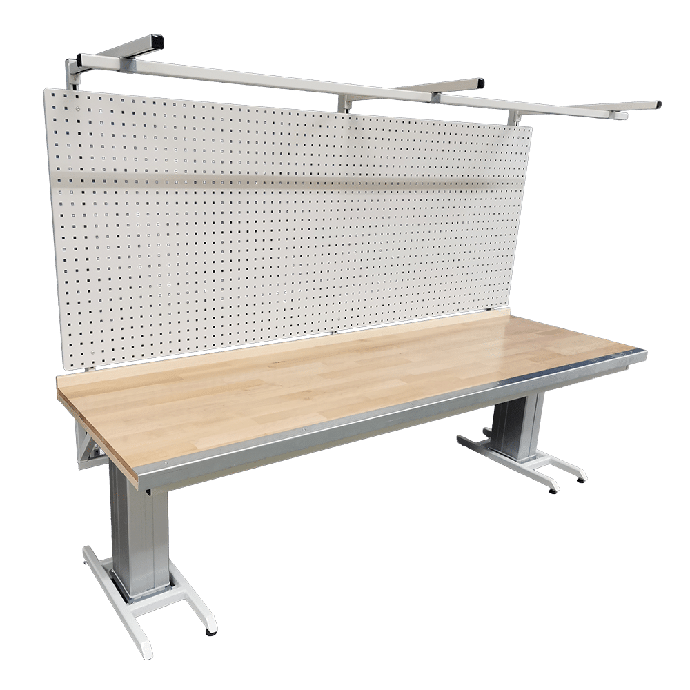 justerbart arbejdsbord med bagsøjlesystem erg-o-lift 300 3