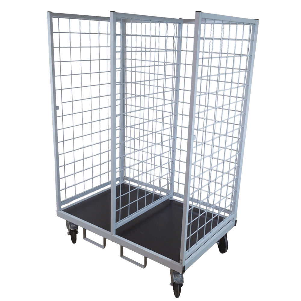 rullecontainer med 2 rum