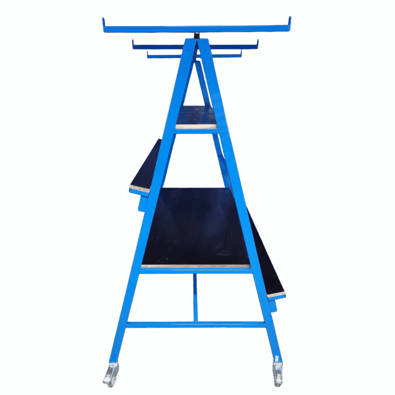 A-stativ med udhæng - fra siden