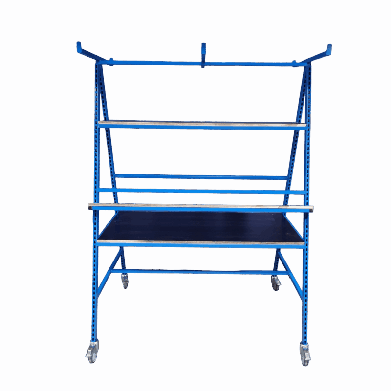 A-stativ med udhæng - forfra lige