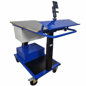 Picking trolley with battery