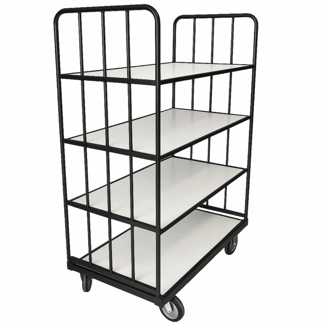 plukvogn med 4 hylder