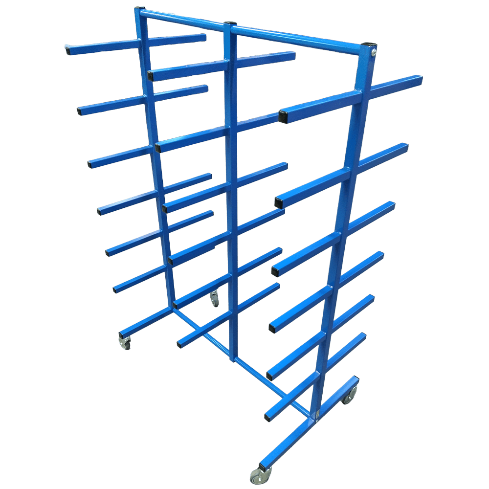 Kragarmregal auf Rädern - 1000x500x1500mm