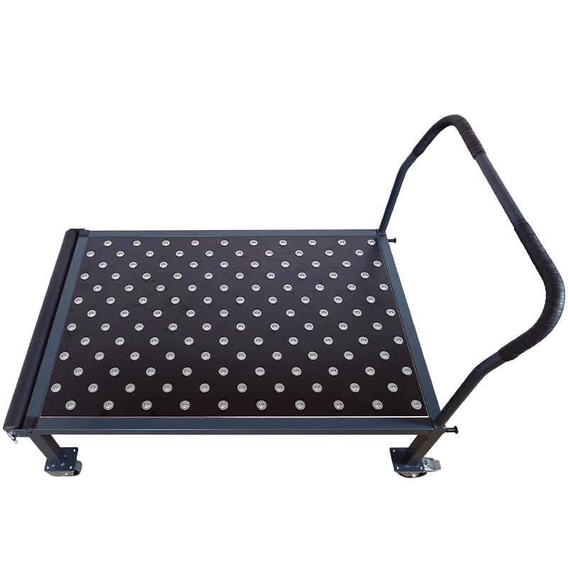 Pladevogn med ruller - 1200x800x442mm (Ovenfra)