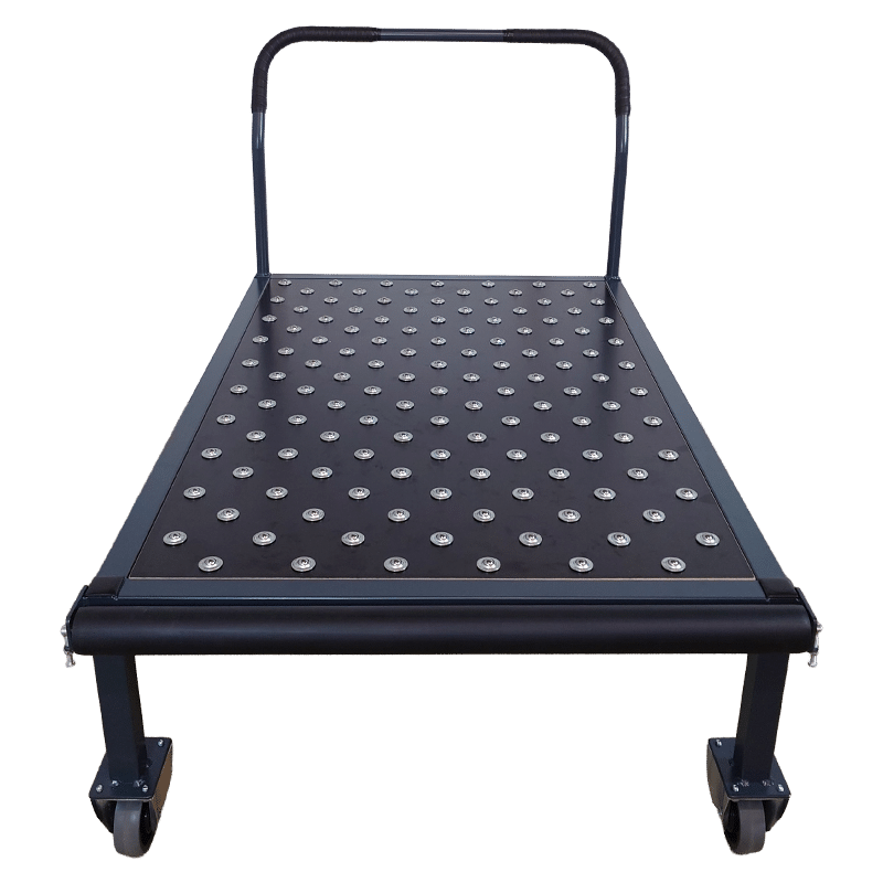 Pladevogn med ruller - 1200x800x442mm (front)