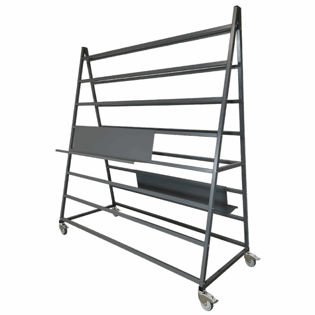 A-stativ med aftagelige hylder - 2000x800x2050mm (forfra skævt)