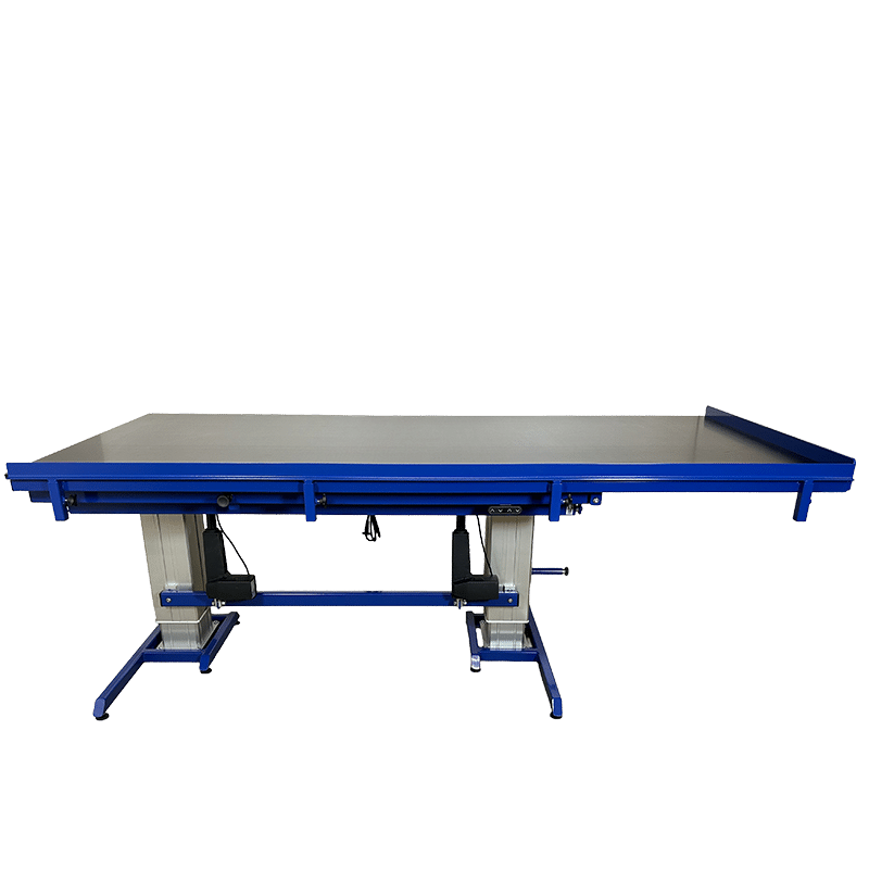 Hæve sænkebord med vippefunktion - 2100x1000 mm - Erg-O-Lift 300 (lige forfra nedvippet)