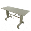 rustfrit hæve sænkebord på hjul