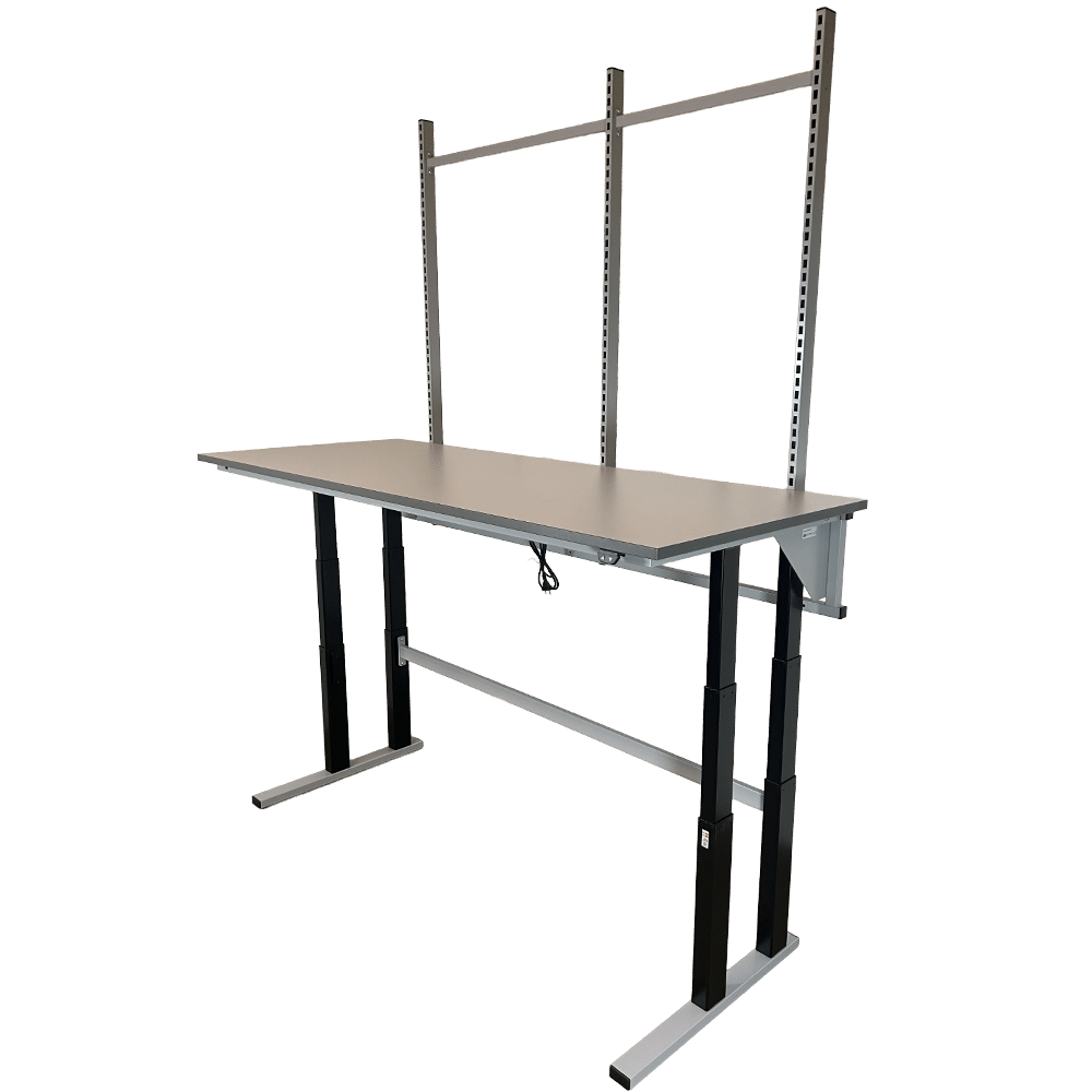 Hæve sænkebord med overbygning - Duo-Let 3070 - Model 2 (skrå billede høj)