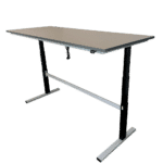 Height adjustable table Duo-let 3070 model 1 (oblique view, high)