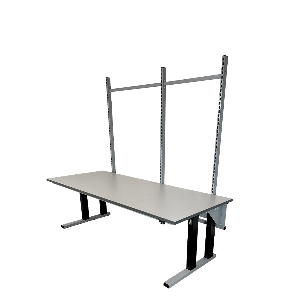 Hæve sænkebord med overbygning - Duo-Let 3070 - Model 2 (skrå billede lav)