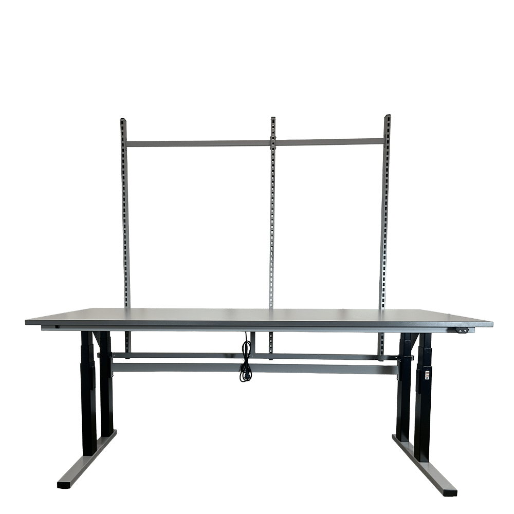 Hæve sænkebord med overbygning - Duo-Let 3070 - Model 2 (billede forfra lav)