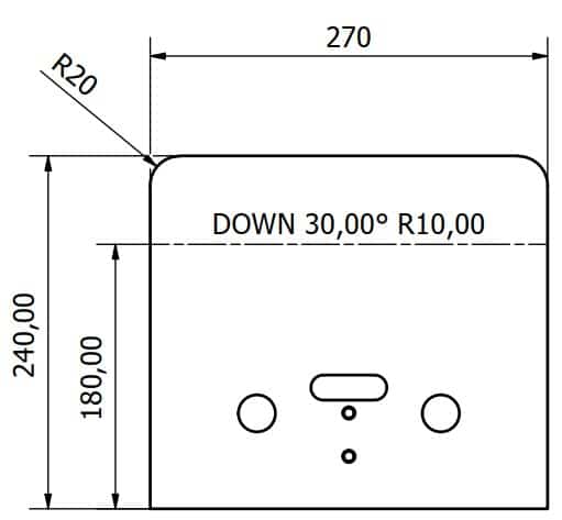 Gebogener Bügel aus 10mm Blech
