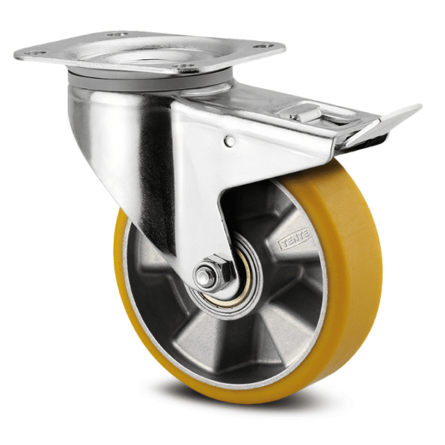 Tent wheels Ø200 w/brakes 3477ITP200P63