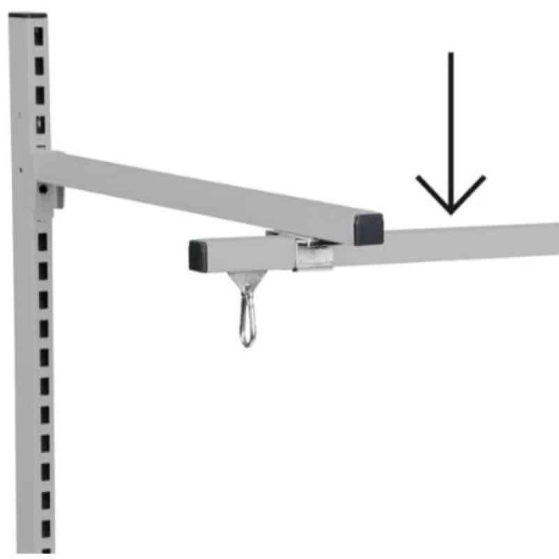 C-profilskinne ophængsskinne 1990 mm R7004