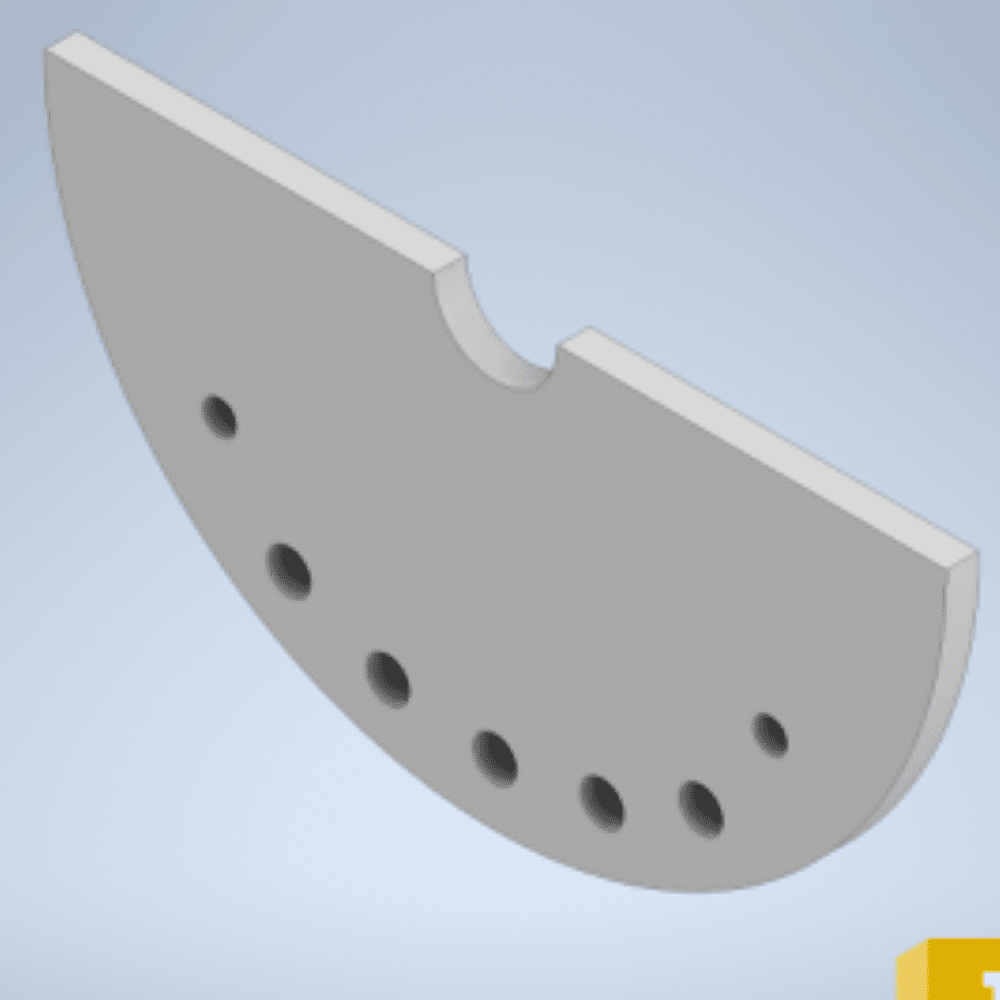 Plate for tilt with holes 5mm