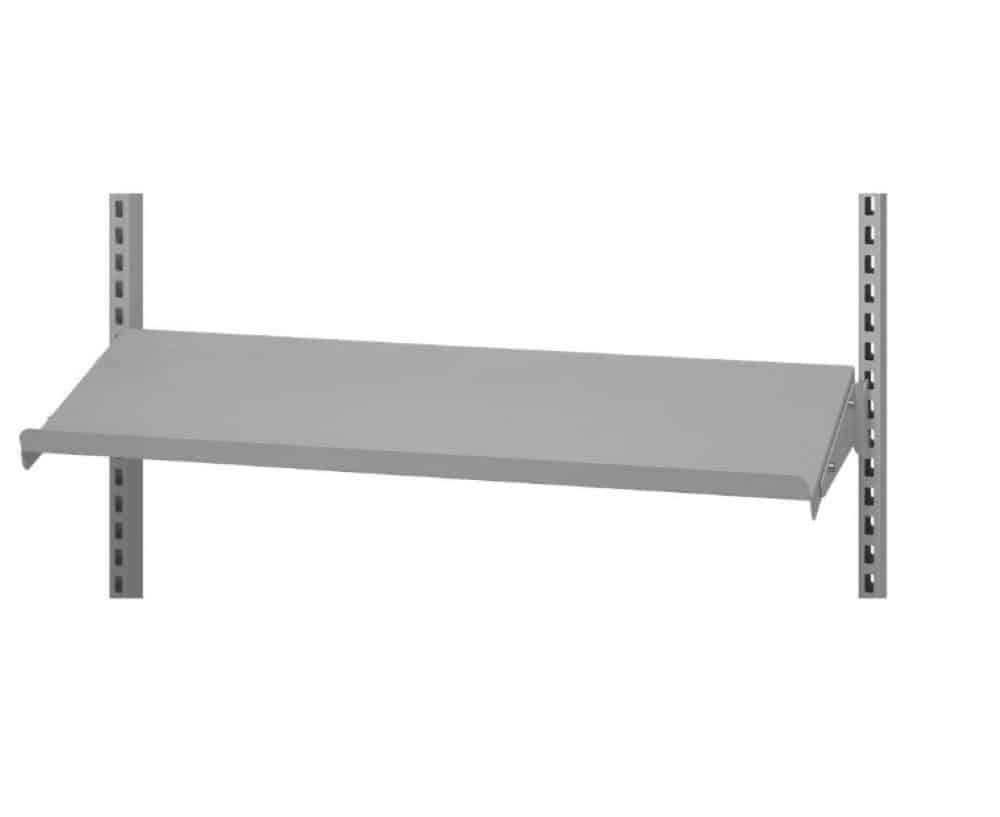 Stahlregal grau R7004 900x210 mm mit Endplatten