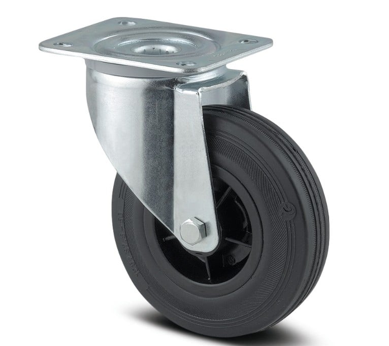 Tente-Räder Ø125 mit Bremsen 3470PVR125P62