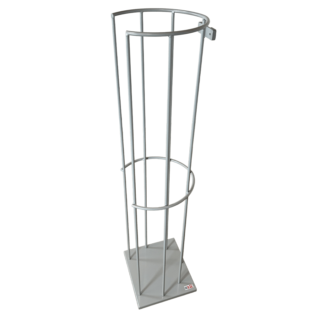 Stand for safety helmets - slanted from the right