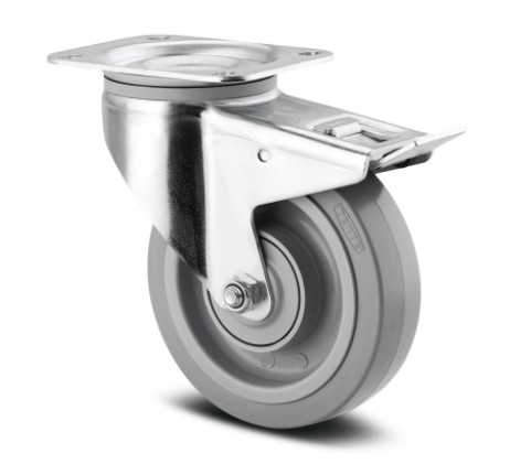 Tent wheels Ø160 w/brakes 3477UFP160P63