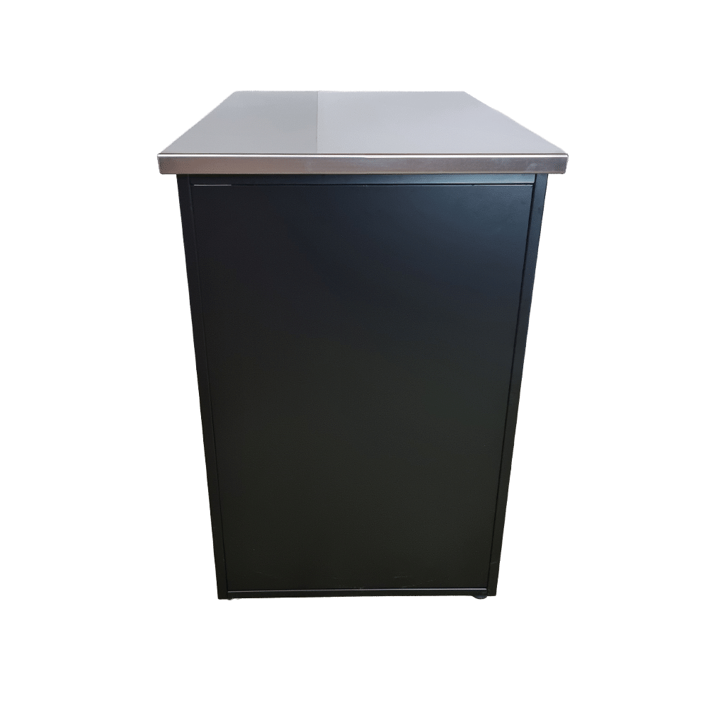 Industrial coffee cabinet – 860x560x850 mm - from the side