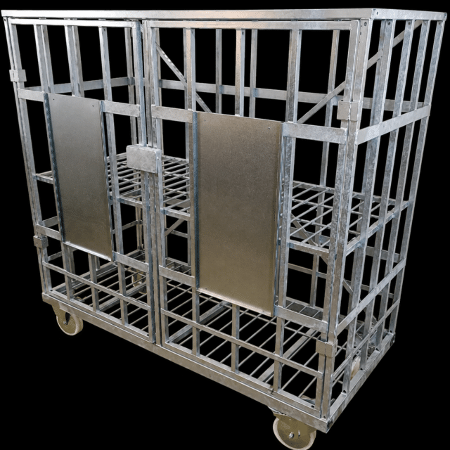 Sales cage for gas bottles from JAS.dk