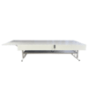 Textile table with raising and lowering function