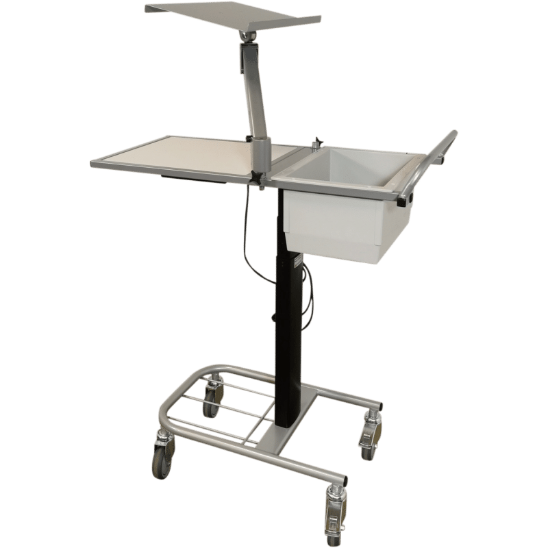 Picking trolley with height adjustment